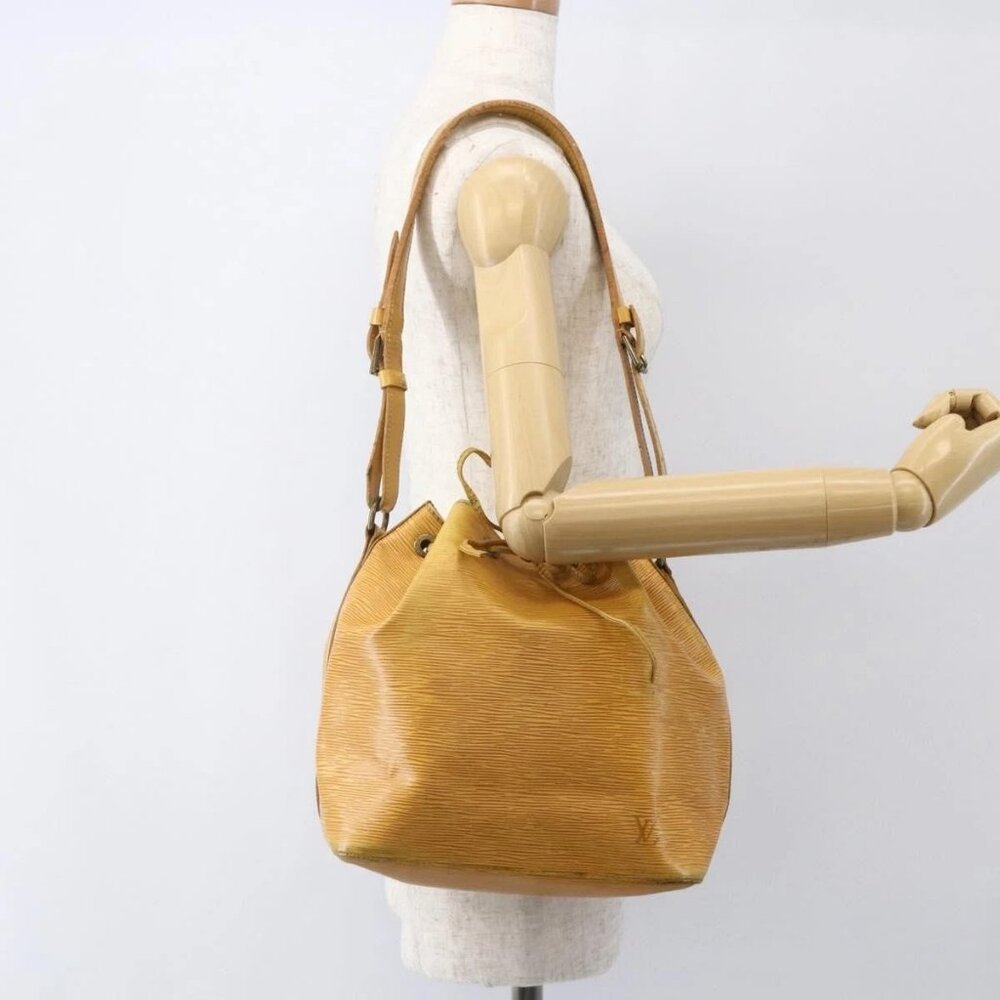 LOUIS VUITTON Epi Petit Noe Shoulder Bag Yellow M44109 LV Auth 155027